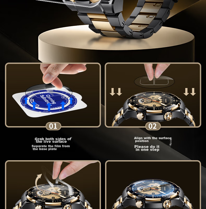Защитная пленка для экрана Huawei Watch Ultimate, закаленное стекло, высокая четкость, защита от царапин и падений