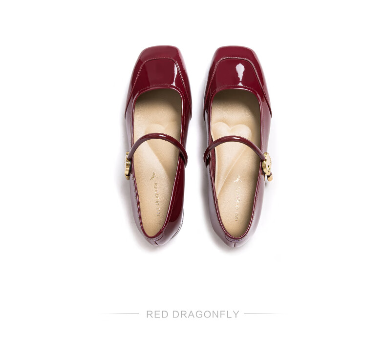 Женские туфли RED DRAGONFLY, модель WTB34373, красные, размер 38