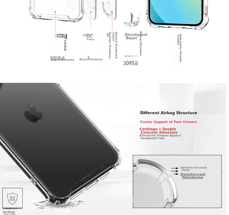 Прозрачный чехол для iPhone 13