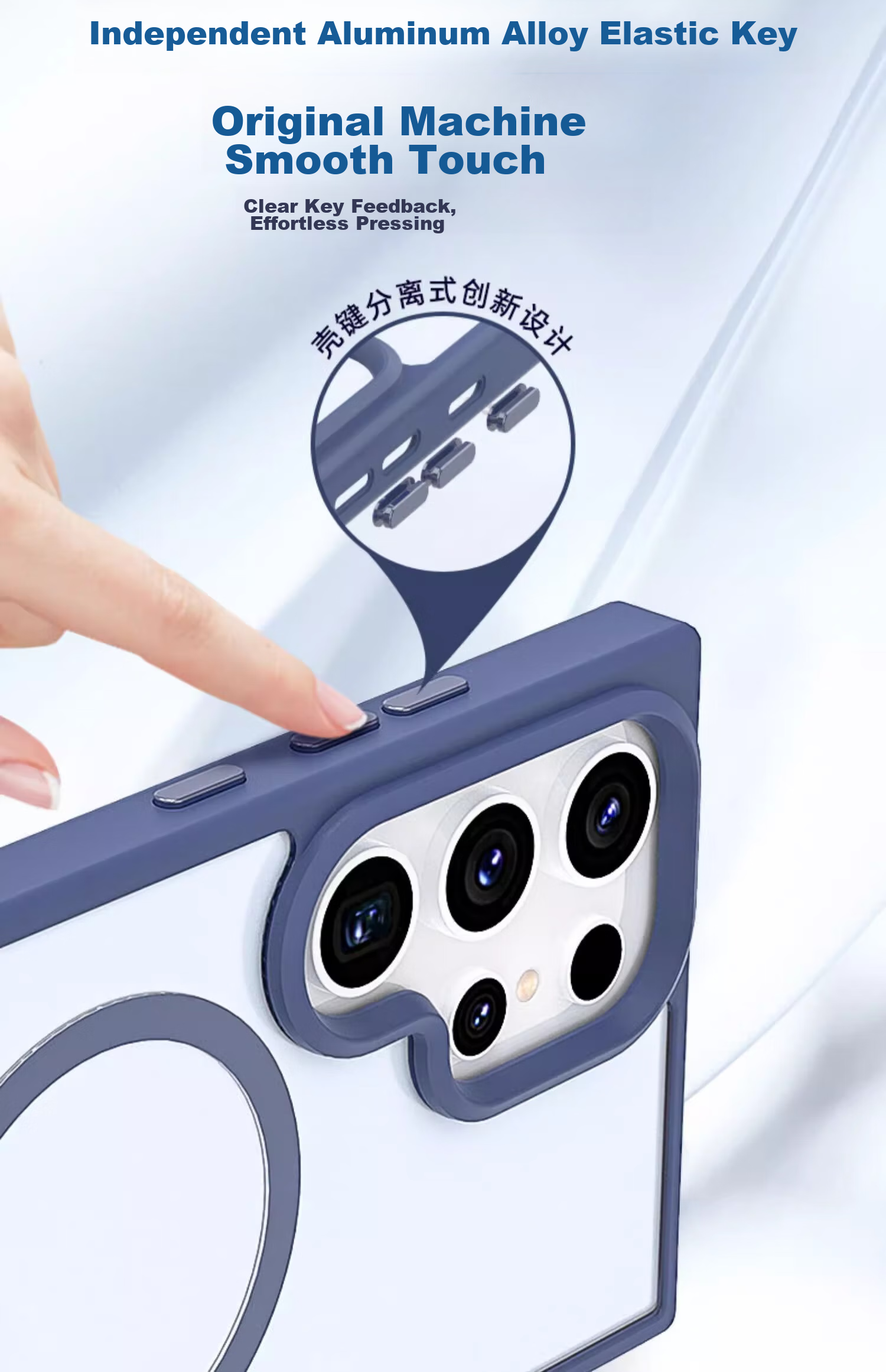 Чехол-накладка ZHIWEISHI для Samsung S24+, MagSafe, черный, матовый