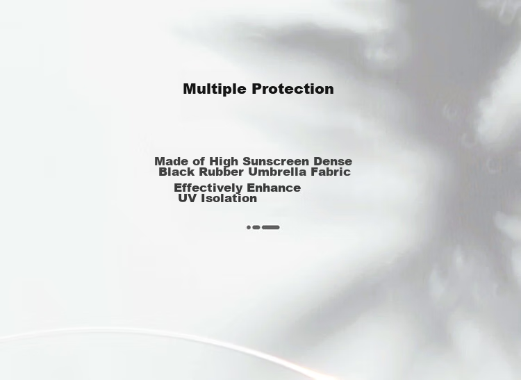 Складной зонт Tiantang UV Protection, 5-слойный, с черным гелевым покрытием, защита от УФ-лучей UPF50+