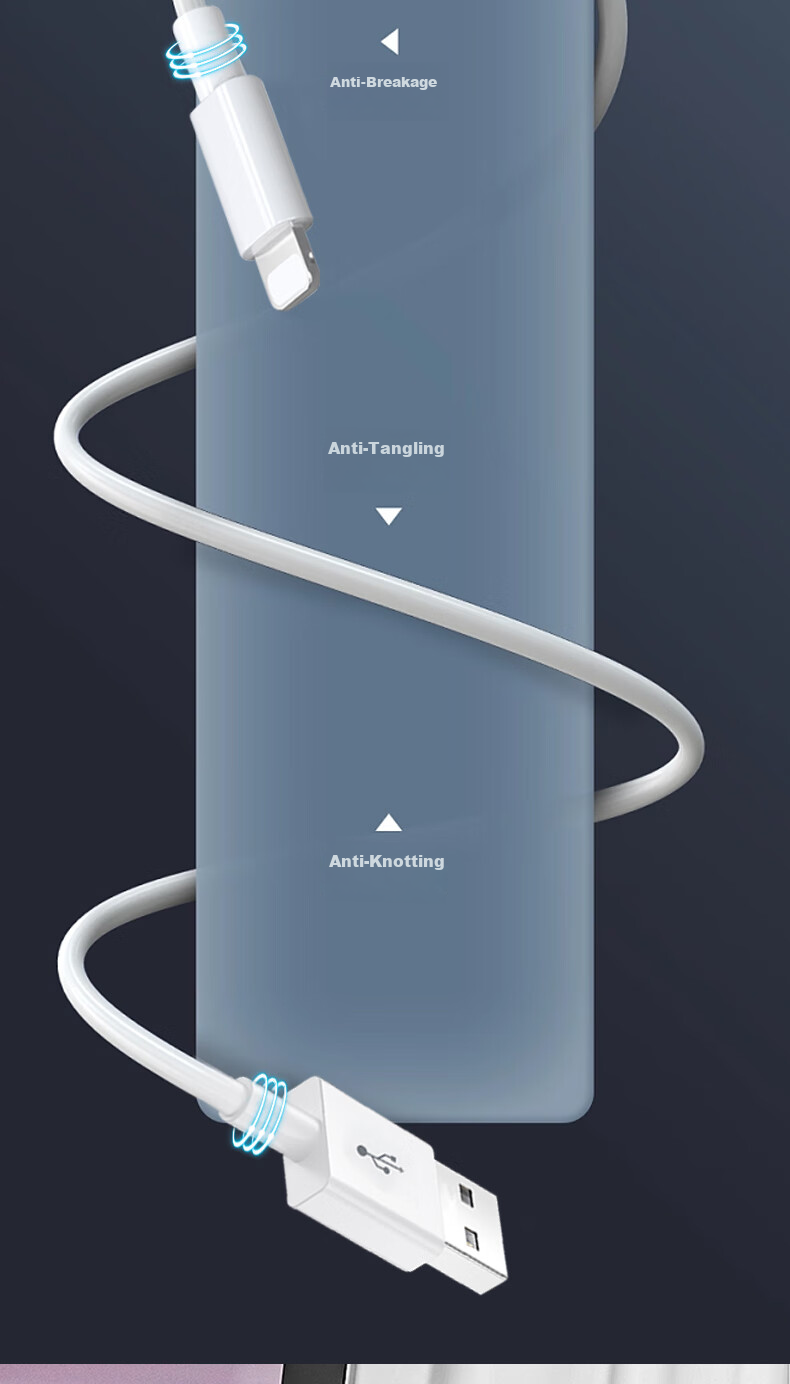 Кабель Chaofan для Apple Lightning, 0.25 метра, белый, для быстрой зарядки iPhone 14/13/12/11/X/8/7/6/Plus, наушников, USB-зарядного устройства