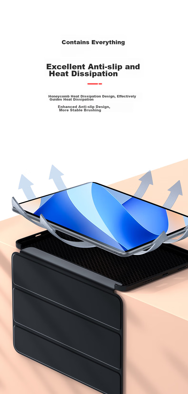 Защитный чехол BIAZE для Huawei MatePad 11 дюймов (2023), умный чехол с функцией сна/пробуждения, тонкий противоударный чехол-подставка, молодежный однотонный защитный чехол, элегантный черный