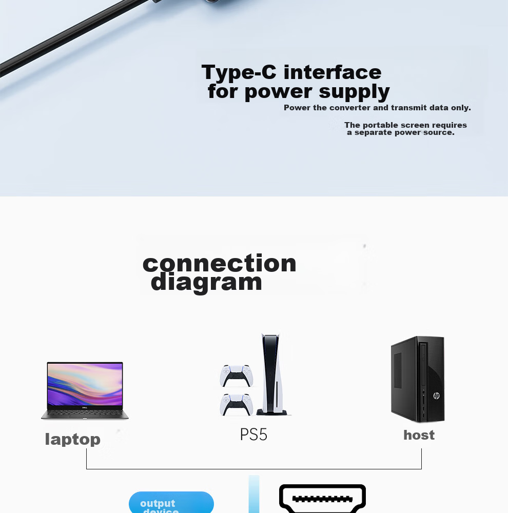Переходник ULT-unite HDMI - Type-C, 4K@60Hz, для ноутбуков, ПК, PS5