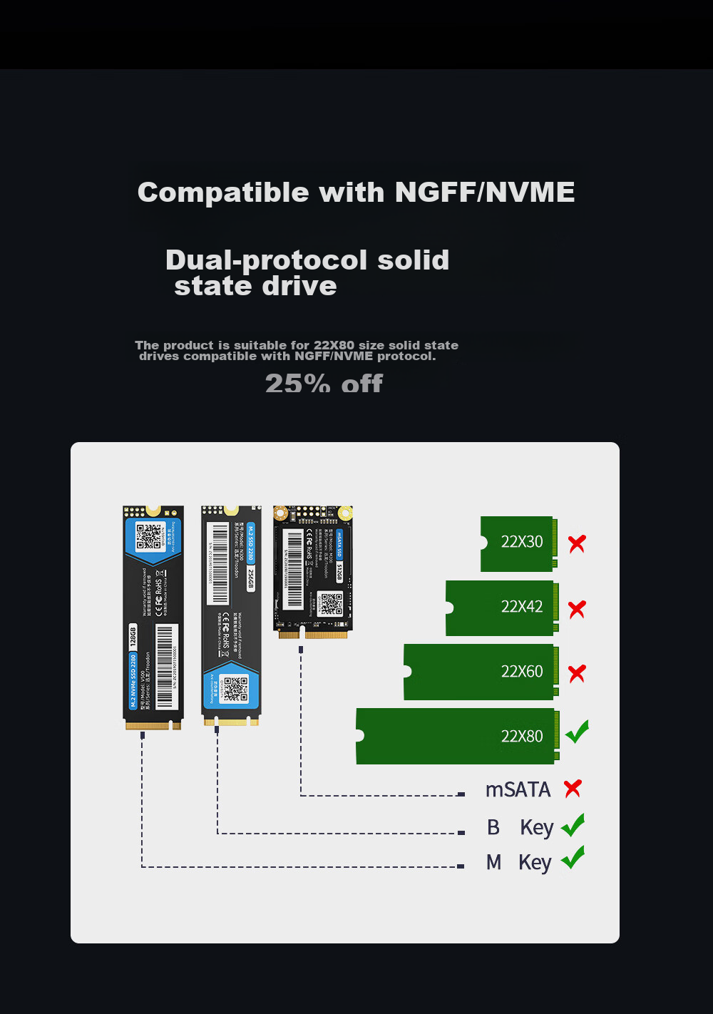 Охлаждение для SSD M.2 ID-COOLING ZERO M05, радиатор M.2 SSD, алюминиевый, 6мм