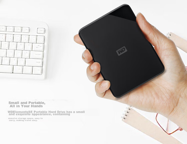 Внешний жесткий диск Western Digital WD Elements SE, 4 ТБ, портативный, USB 3.0, черный
