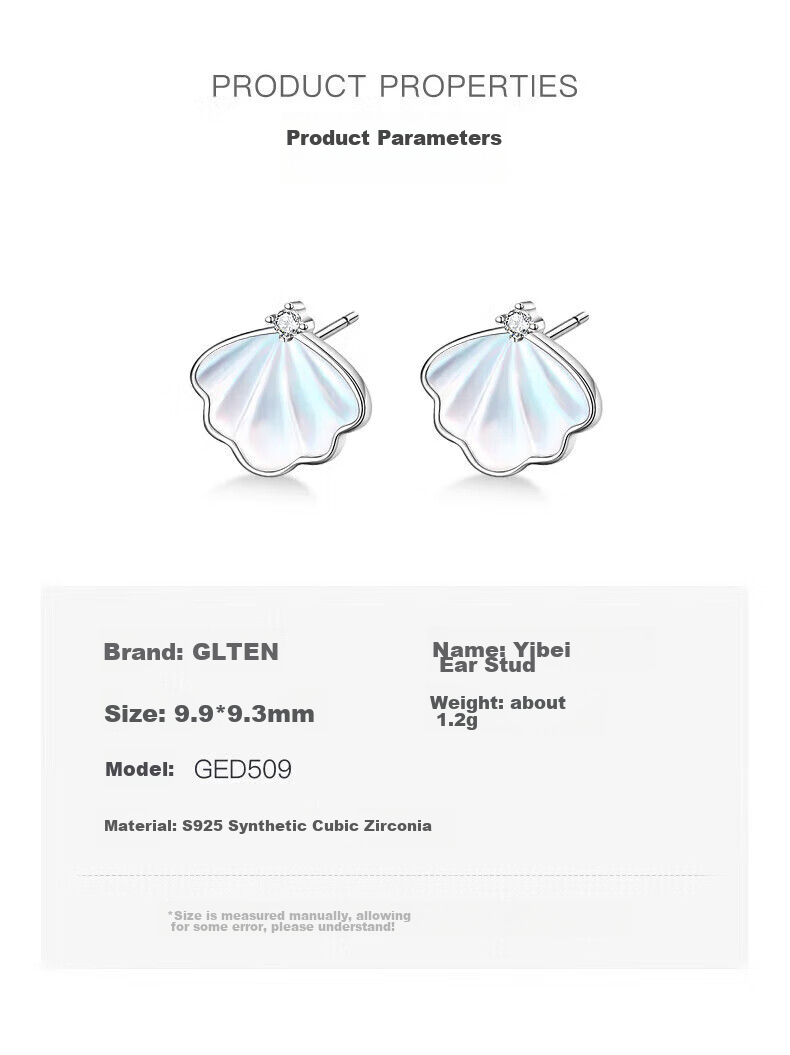 Серьги GLTEN с кристаллами Swarovski, из серебра 925 пробы, для женщин, подарок на День святого Валентина
