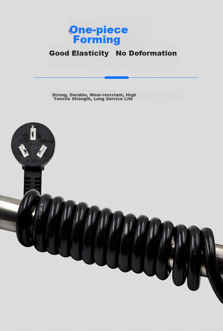 Удлинитель TOWE Three-Prong Five-Hole Power Extension Cord, Socket Extension Cable для электромобилей и стиральных машин, кабель для зарядки, 1 метр, 1.0 кв. мм