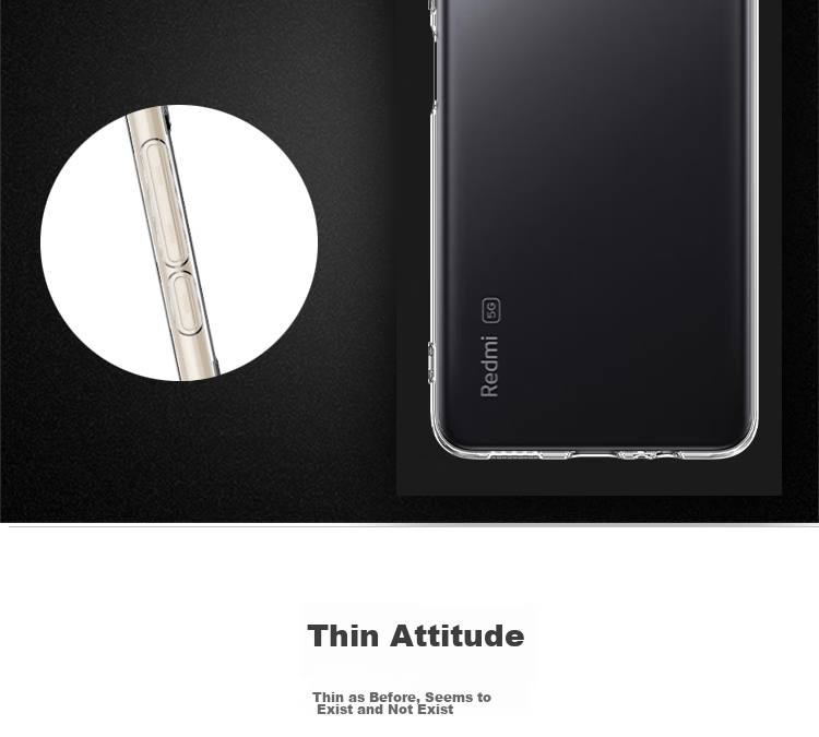 Чехол ESCAPE для Xiaomi Redmi Note 11 5G, прозрачный, силиконовый, противоударный