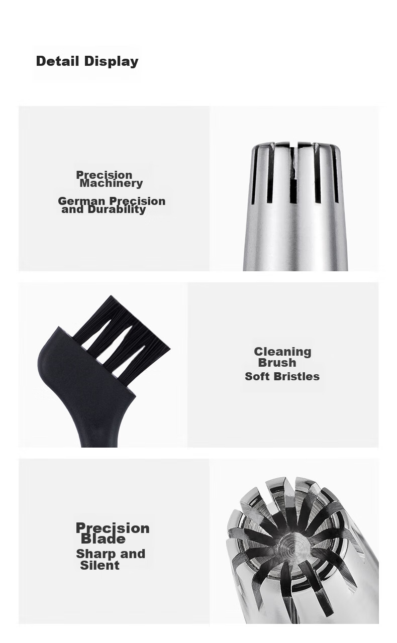 ZWILLING Набор для ухода за носом и ушами, ручной триммер, немецкое качество, из нержавеющей стали