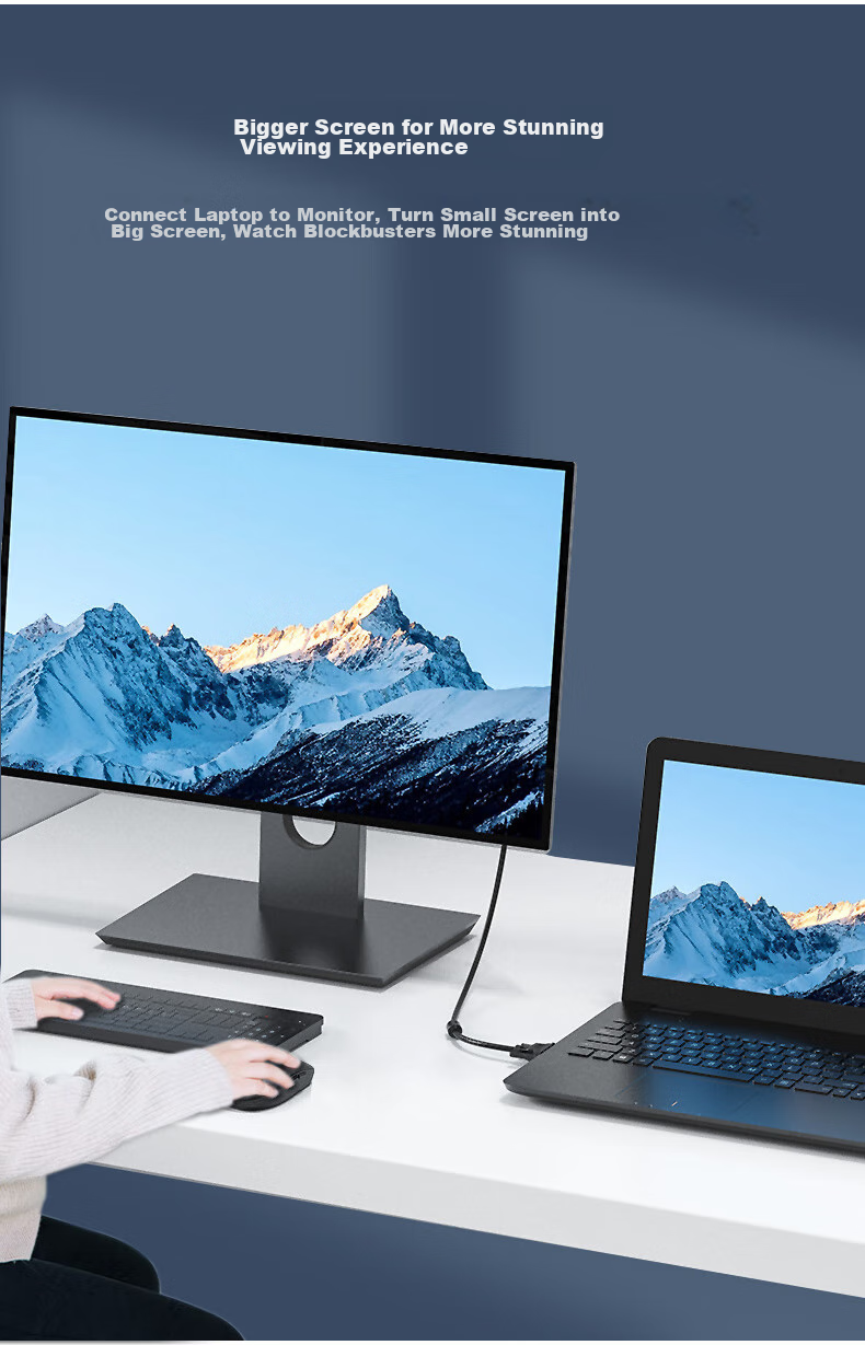 Кабель Jinghua VGA 3+6, 3 метра, для подключения ноутбука или видеокарты к телевизору, проектору, монитору