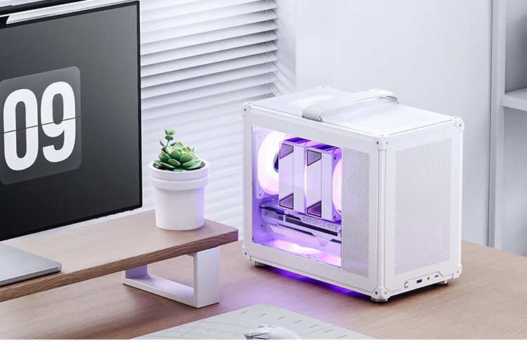 Корпус JONSBO C6 MAX White MATX, Mini-ITX, черный