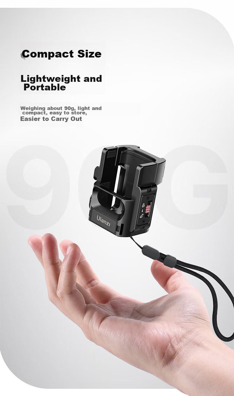 База Ulanzi PK-06 для DJI Osmo Pocket 3, алюминиевая, с креплением для аксессуаров