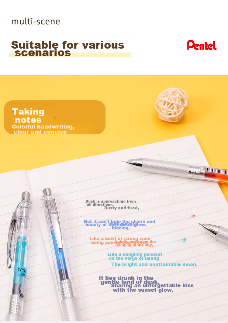 Синяя гелевая ручка Pentel