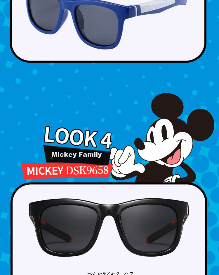 Детские солнцезащитные очки Disney, защита от УФ-лучей, поляризованные, для мальчиков и девочек, синие
