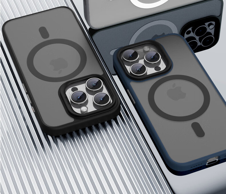 Чехол Lanxingxiansheng для iPhone 15 Pro, MagSafe, силиконовый, темно-синий