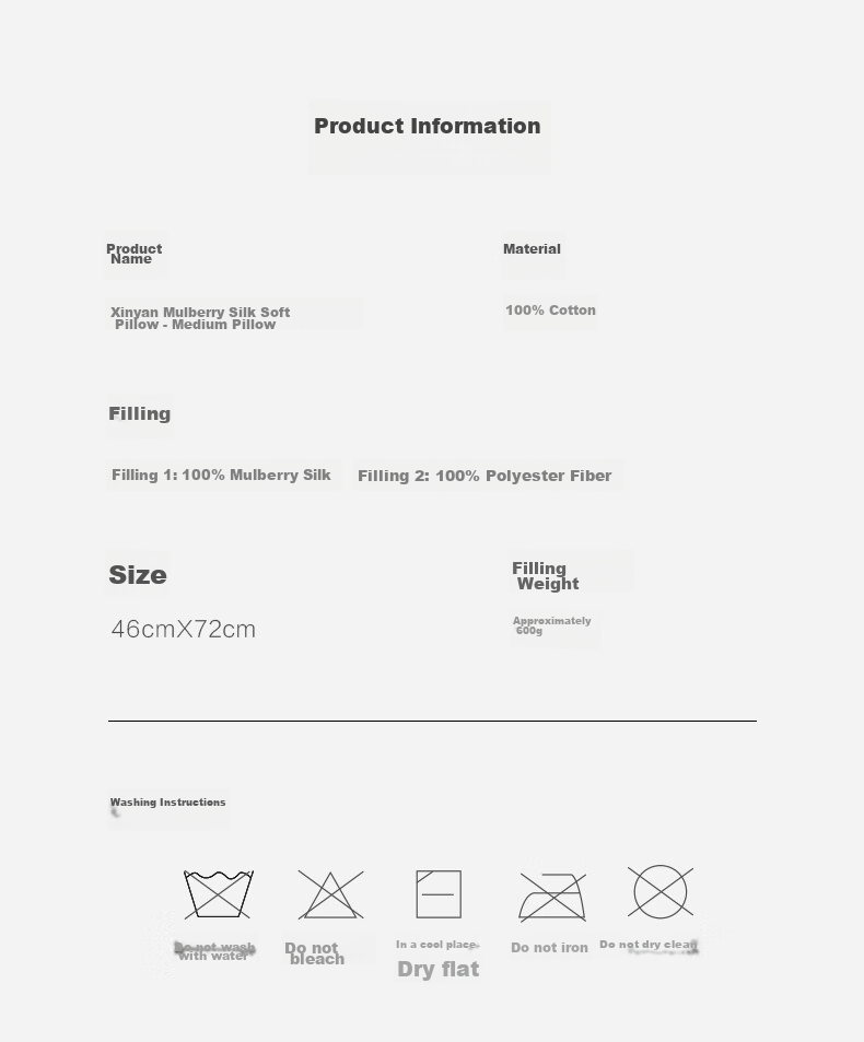 Подушка LUOLAI Home Textiles, 100% натуральный шелк, подушка для взрослых с поддержкой шеи, 46*72 см