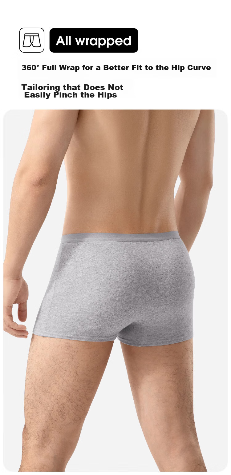 Одноразовые мужские боксеры BADIGAO, 3XL, хлопковые, стерильные, для путешествий, 3 шт.