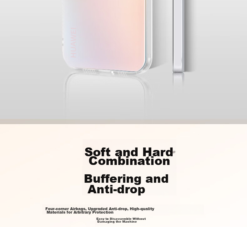 Чехол для Huawei Pura70 Baozou, силиконовый, с мягкими краями, полупрозрачный, противоударный, с лазерным градиентом, матовый, защитный