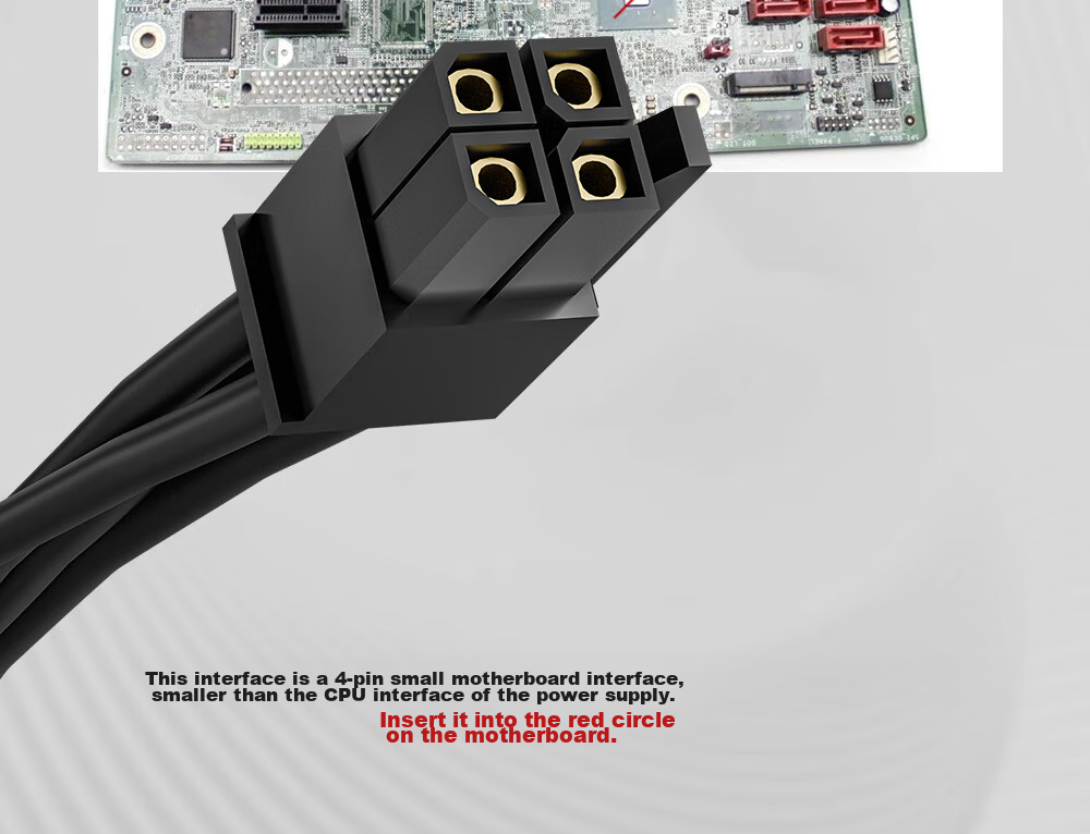 Кабель питания BURLEFRAN Small 6-Pin to SATA для жестких дисков, совместимый с компьютерами Lenovo, Dell, один к одному для подключения жесткого диска