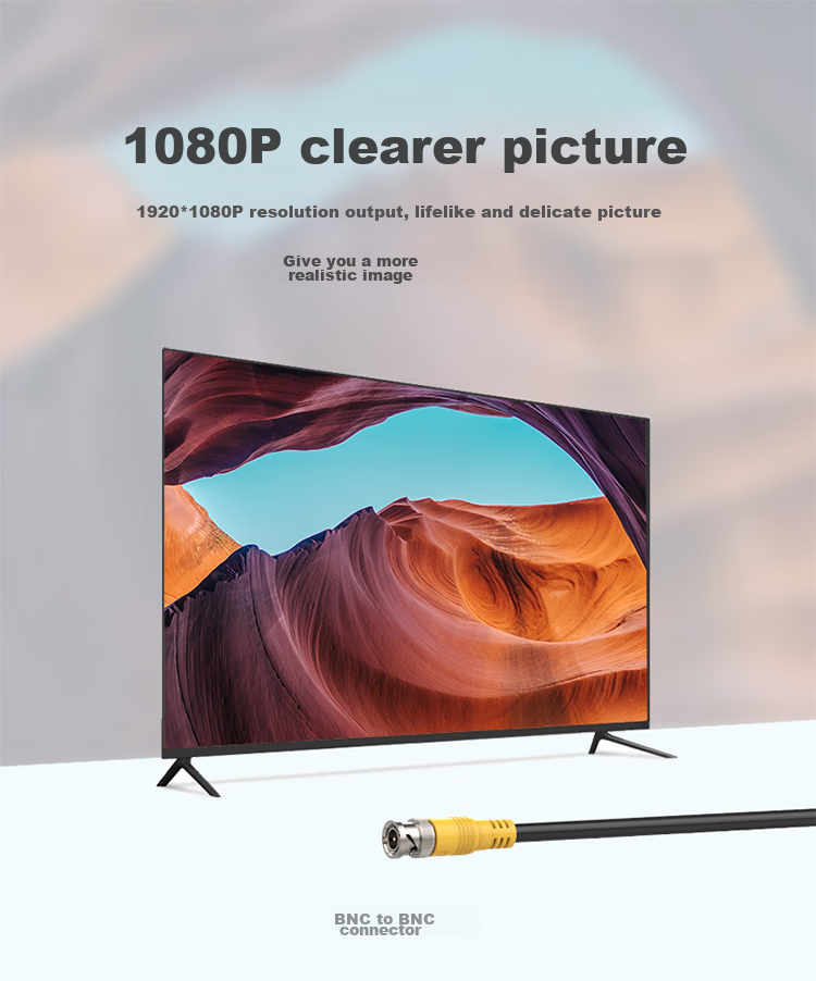 Кабель eKL HD-SDI/3G SDI, 1 метр, разъем BNC, чистая медь 75-5, поддержка 1080P, для камер видеонаблюдения SDC010