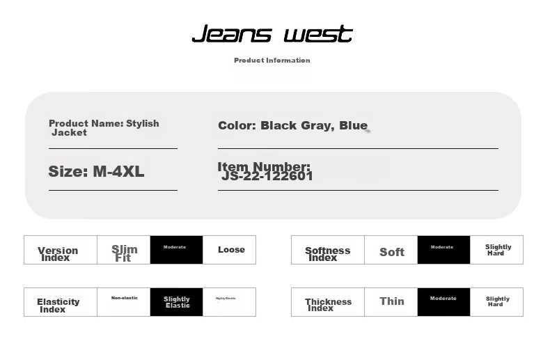 Джинсовая куртка Jeanswest мужская, весна 2026, трендовая рабочая куртка с отложным воротником, синяя, XL