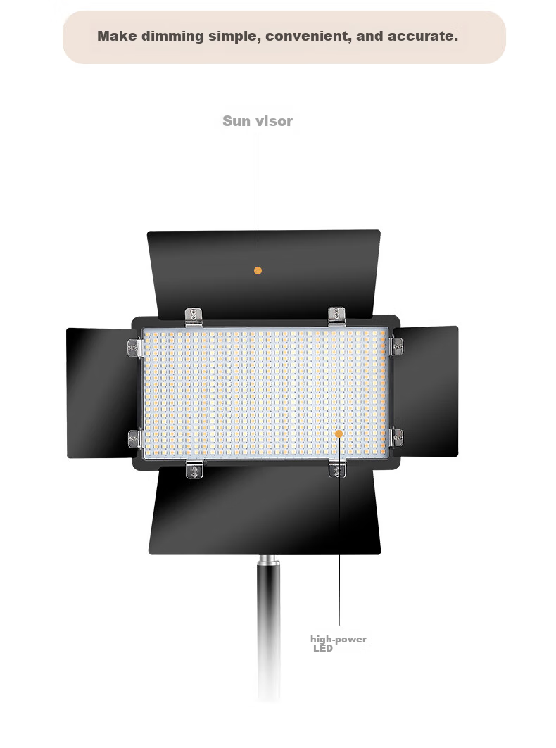 Светодиодный заливающий свет SOMITA ST-800, 800LED, 3200-5600K, для видеосъемки, фотостудии, стриминга