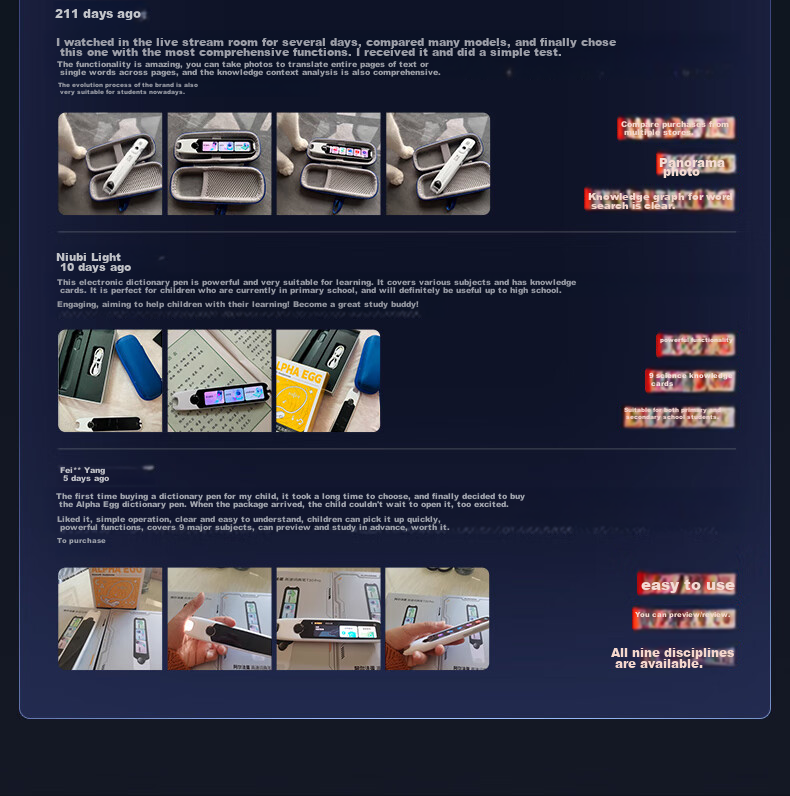 Ручка-сканер Aerfadan T30Pro для изучения английского языка, переводчик, словарь, электронный словарь, для школьников и студентов