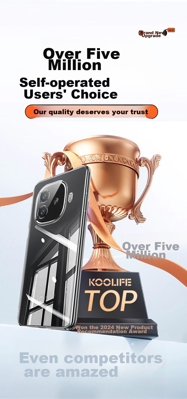 Чехол для телефона KOOLIFE для Vivo IQOO Z9 Turbo/Plus, защита всех линз, прозрачный мягкий чехол, устойчивый к отпечаткам пальцев