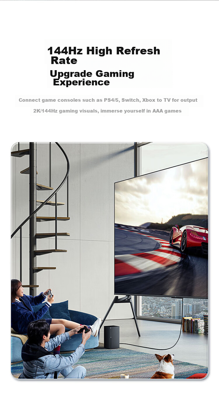 Кабель HDMI Shengwei версии 2.1, 1 метр, 8K 60Hz 4K 240Hz, для ноутбуков, ТВ-приставок, мониторов, проекторов, AHH4010G, совместим с HDMI 2.0