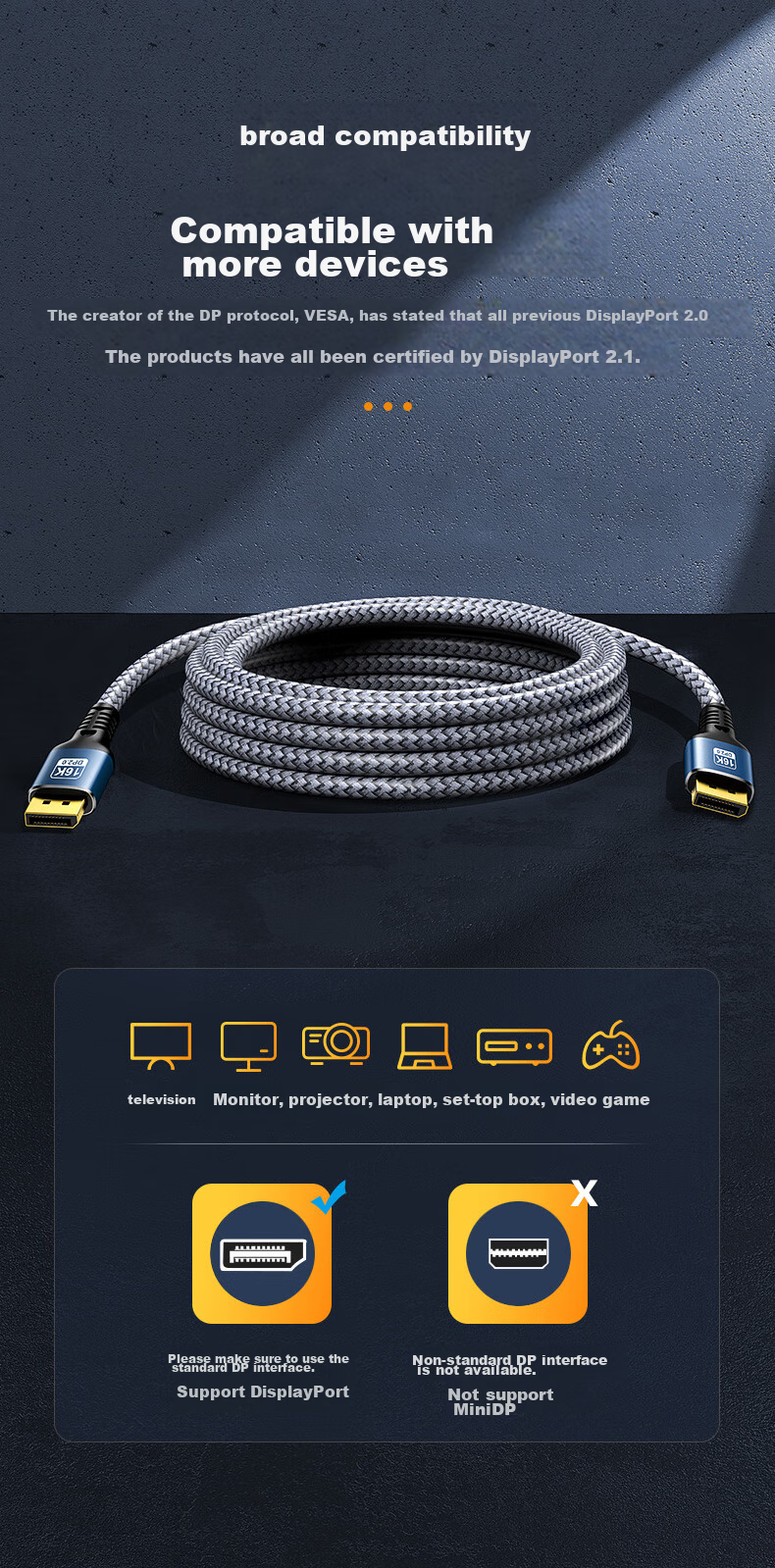 Кабель DisplayPort BIAZE