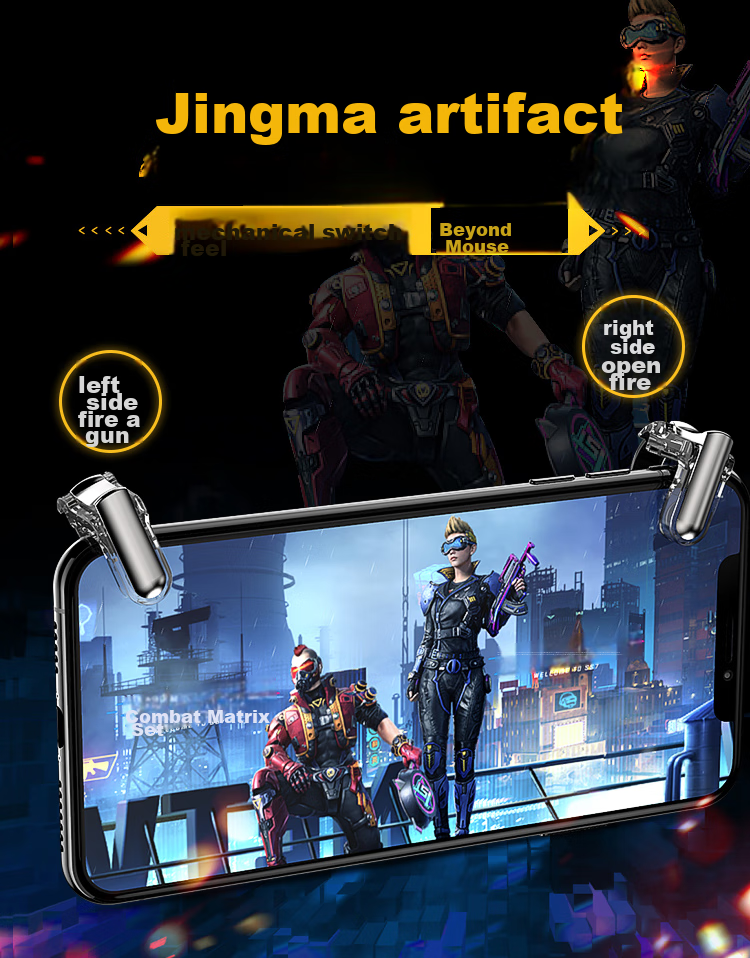 Игровой помощник BIAZE GT01 для мобильных игр, кнопка управления PUBG и Peace Elite, совместим с Apple и Android