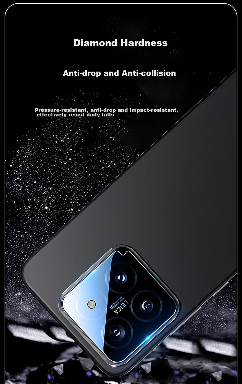 Защитная пленка для камеры KOOLIFE для Xiaomi 14, набор из 2 штук, противоударная, устойчивая к царапинам