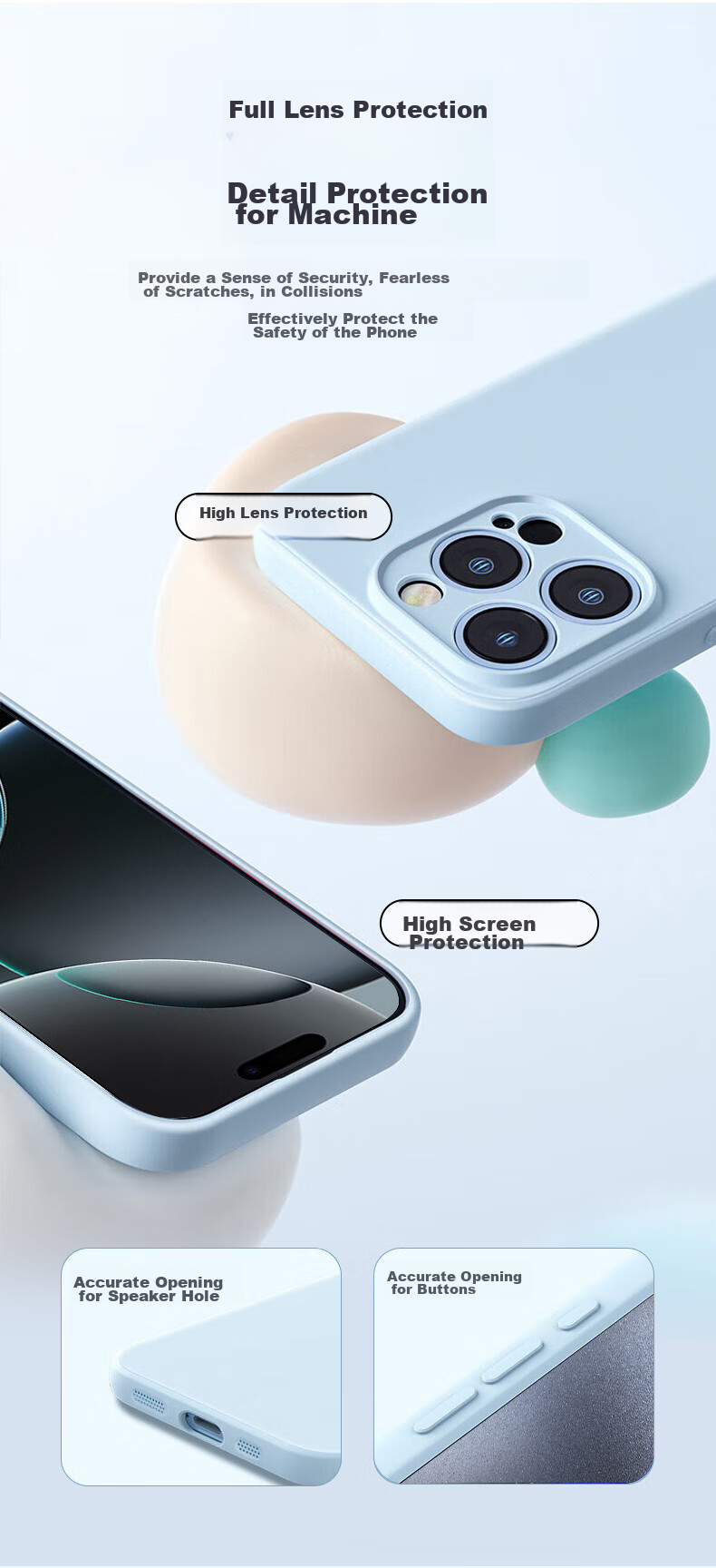 Противоударный чехол PISEN для iPhone 16 Pro Max