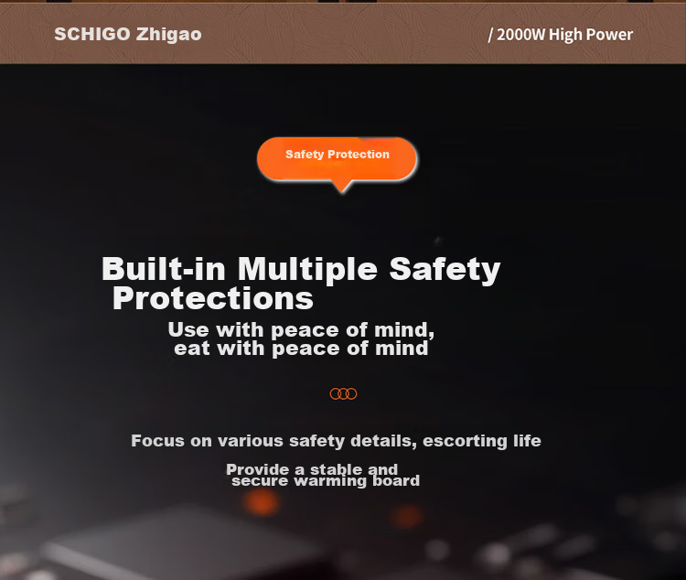 CHIGO [Ультратонкая перегородка] Подогреватель для еды, тарелка для горячих блюд, новая модель 2025 года с доской для изоляции горячего горшка и нагревательной пластиной, изолятор для рисовой тарелки, подогреваемая кухонная плита DTL70-20