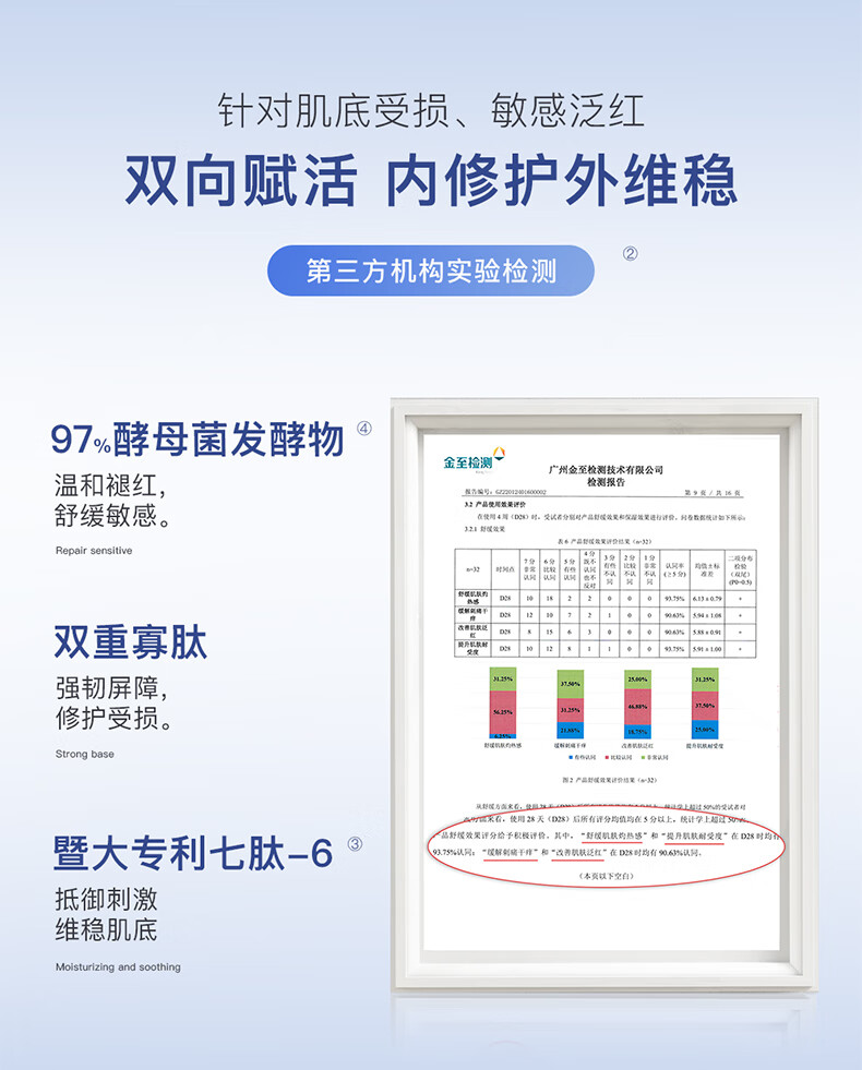 优理氏（UNES）酵母冻干粉多肽修护维稳褪红寡肽复合原液精华液护肤化妆品套装 【维稳褪红】酵母冻干粉20支