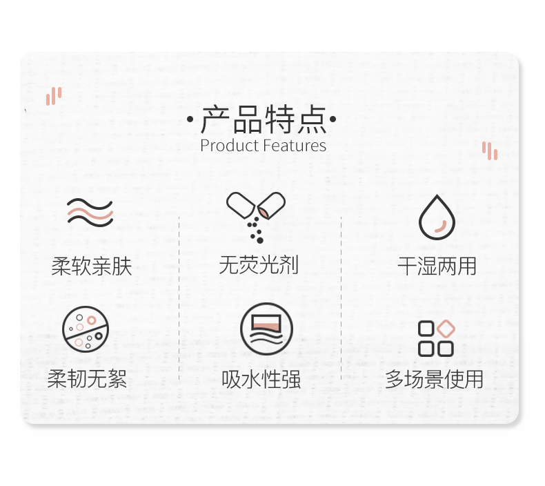尖工 棉柔巾居家差旅便携洁面巾 干湿两用 一次性洗脸巾 擦脸巾网纹款1包 20*20cm 50抽/包