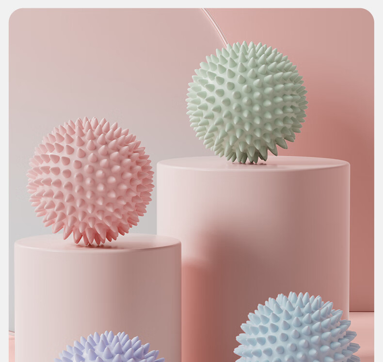 Массажный мяч Yottoy Fascia Ball, ежик, для точечного массажа стоп и шеи, йога, тренировки