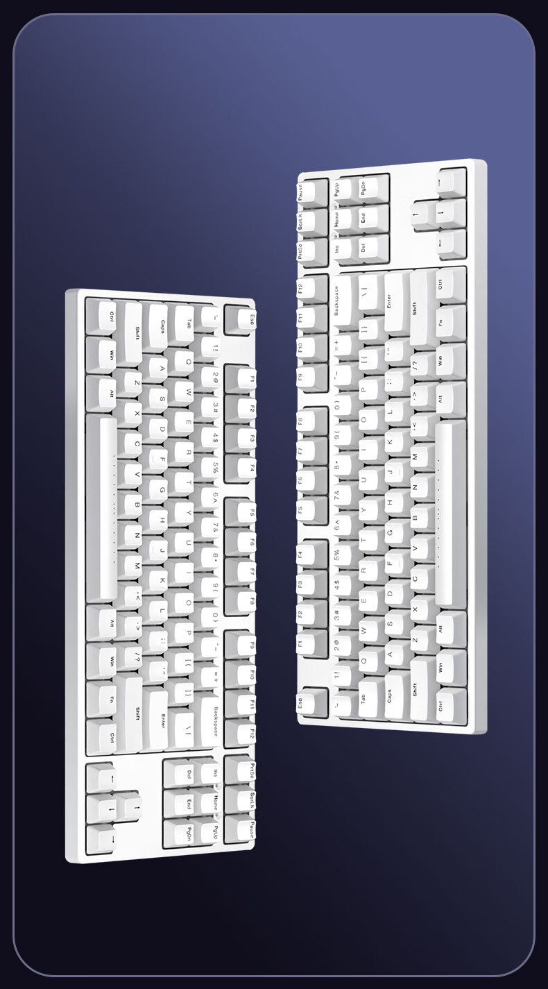 Механическая клавиатура Ikbc C87, проводная, 87 клавиш, Cherry MX White Brown