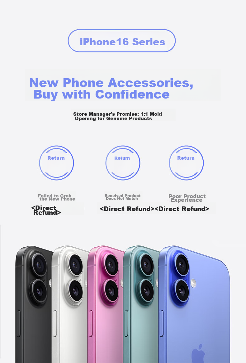 Защитный чехол DIVI для Apple iPhone 16, прозрачный, противоударный, ультратонкий, с полной защитой объектива