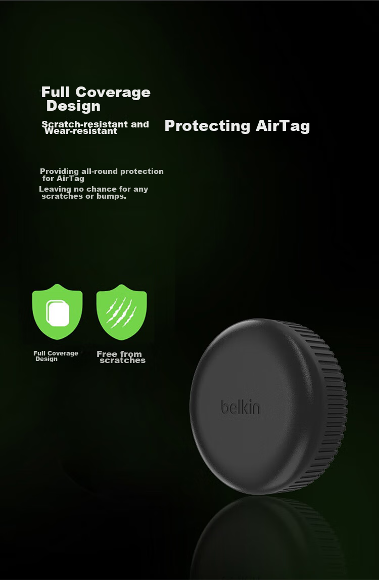 Защитный чехол BELKIN для Apple AirTag MSC016, черный