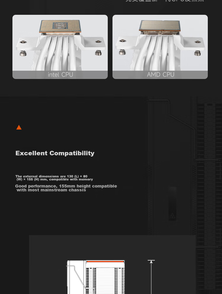 Кулер для процессора PCCOOLER RZ500WH