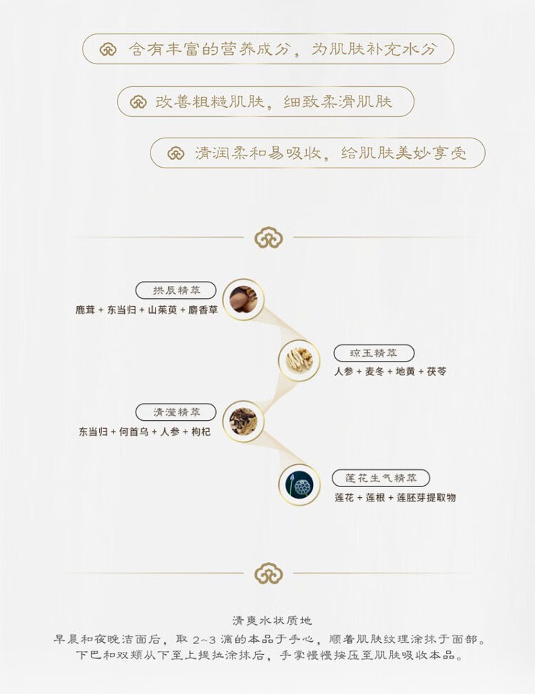 后（后）拱辰享水沄清透三件套 44ml
