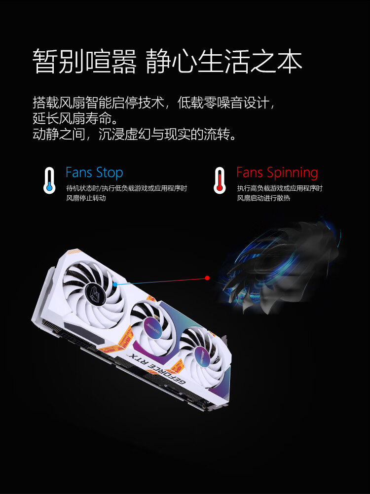 七彩虹（Colorful）iGame GeForce RTX 3070 Ultra W OC 8G LHR 1725-1770Mhz 电竞游戏光追电脑白色显卡