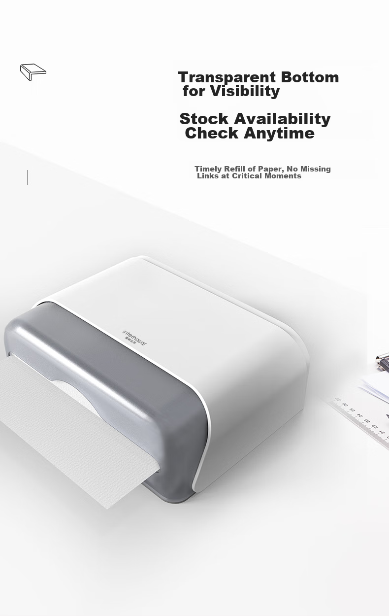 Диспенсер для бумажных полотенец Interhasa E6012, настенный, для туалетной бумаги, без сверления