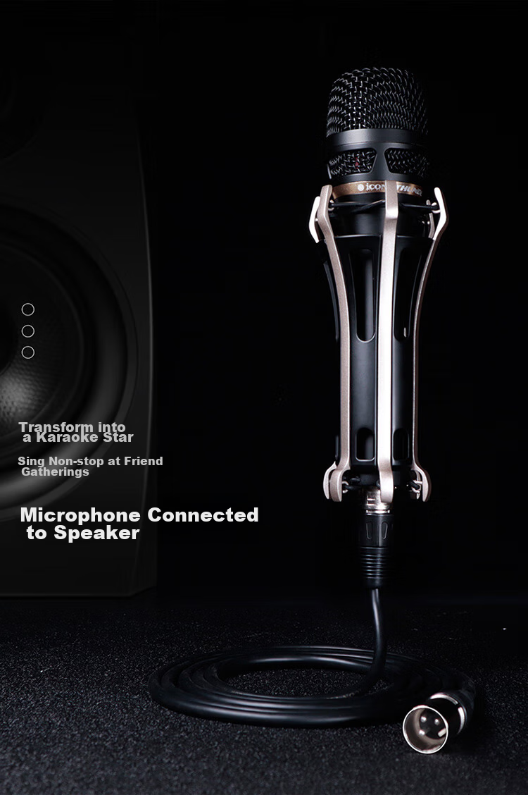 Кабель Aiken (ICON) XLR Male to Female, 2 метра, профессиональный аудиокабель для звуковых карт и микрофонов