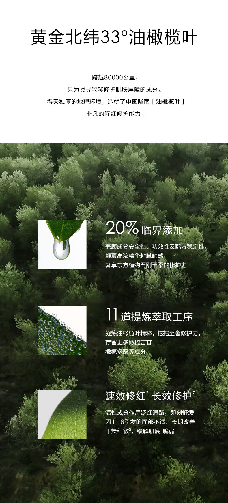 一叶子（One leaf）精华液女补水保湿提亮B5舒缓修护敏感泛红面部精华护肤品礼物 修护保湿精华液20ml