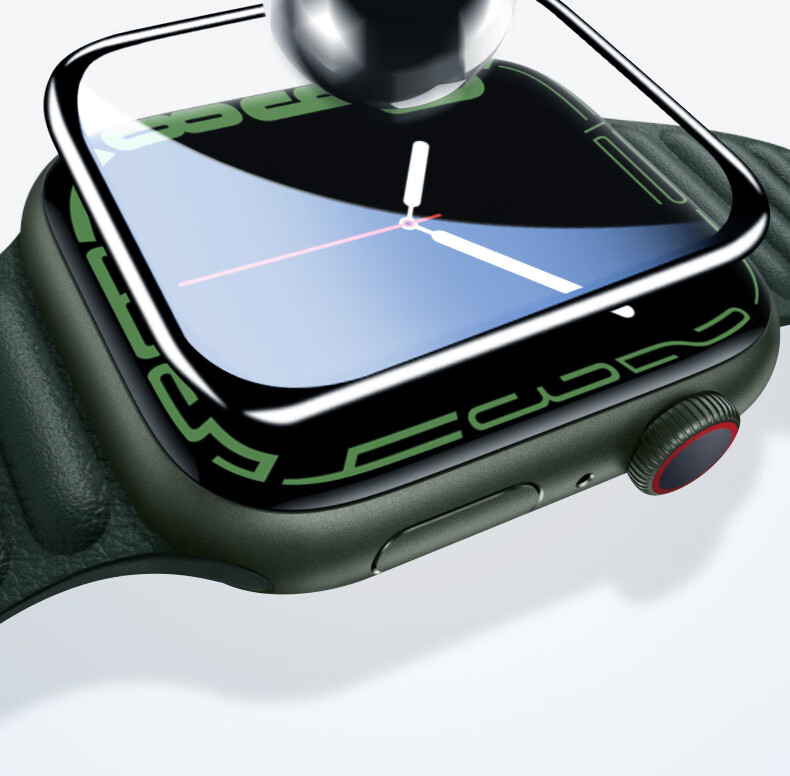 蓝猩先生苹果手表膜 Apple Watch7保护膜全屏覆盖软贴膜-S7【45mm】