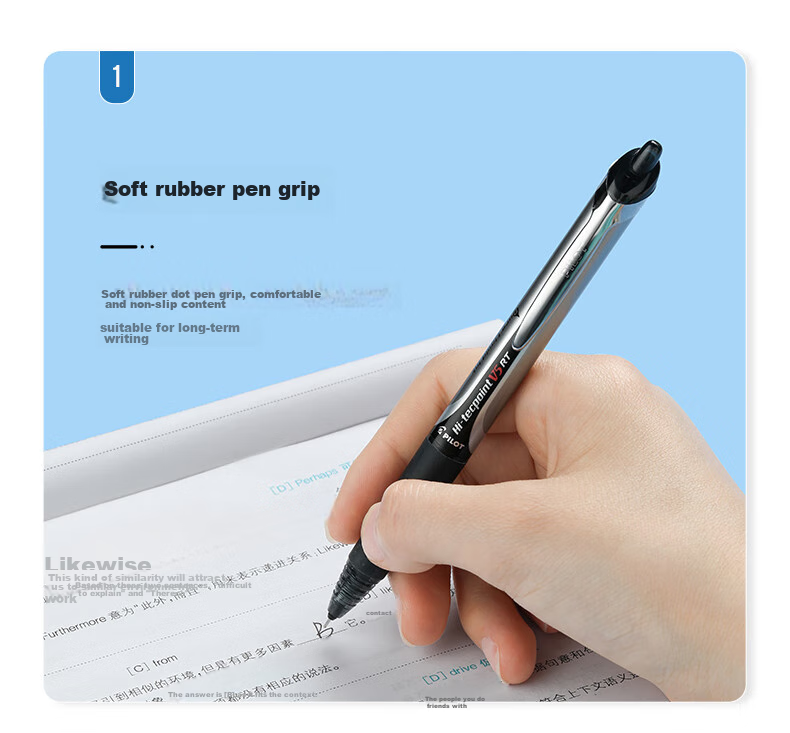 PILOT BXRT-V5 Retractable Black Gel Pen, Signature Pen, Water-Based Ink, 0.5mm, for Students, Rollerball Pen, Stationery Set, Office Supplies, Exam Writing Pen, 12-Pack