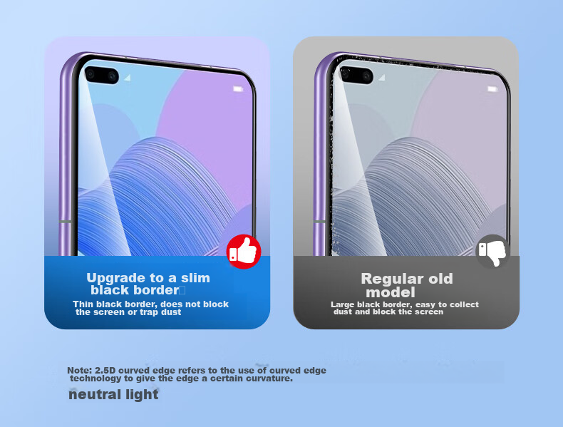 Защитное стекло LLUNC для Honor V30/V30 Pro/Huawei Nova 6/True Q3, полное покрытие экрана, защита от отпечатков пальцев, устойчивость к царапинам